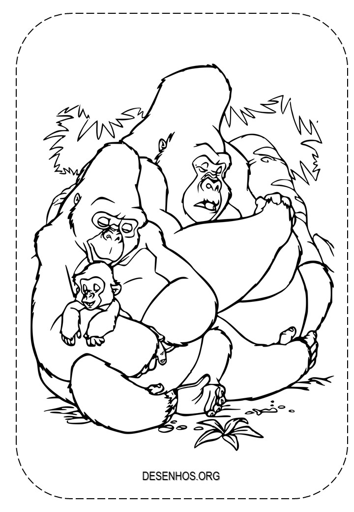 tarzan para colorir 11