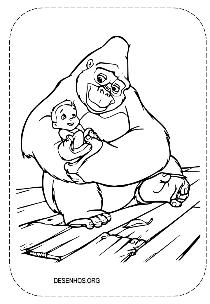 tarzan para colorir 13