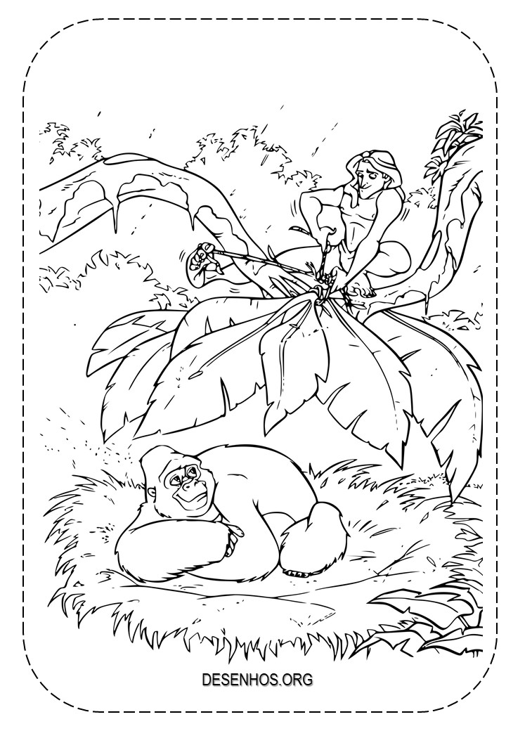 tarzan para colorir 14 tarzan para colorir 14
