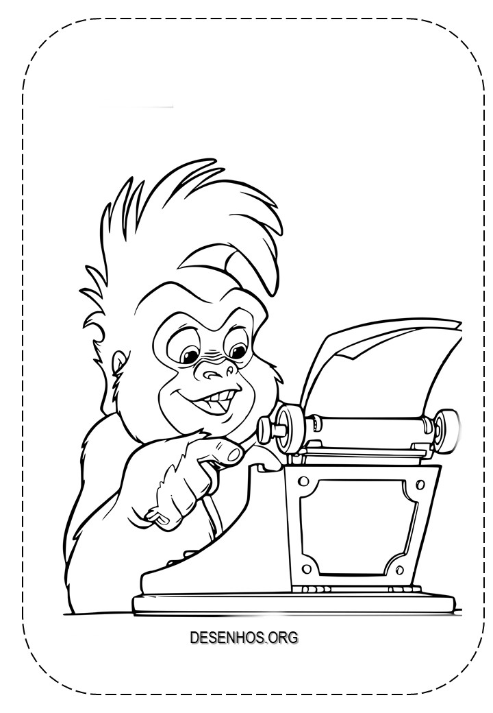 tarzan para colorir 16