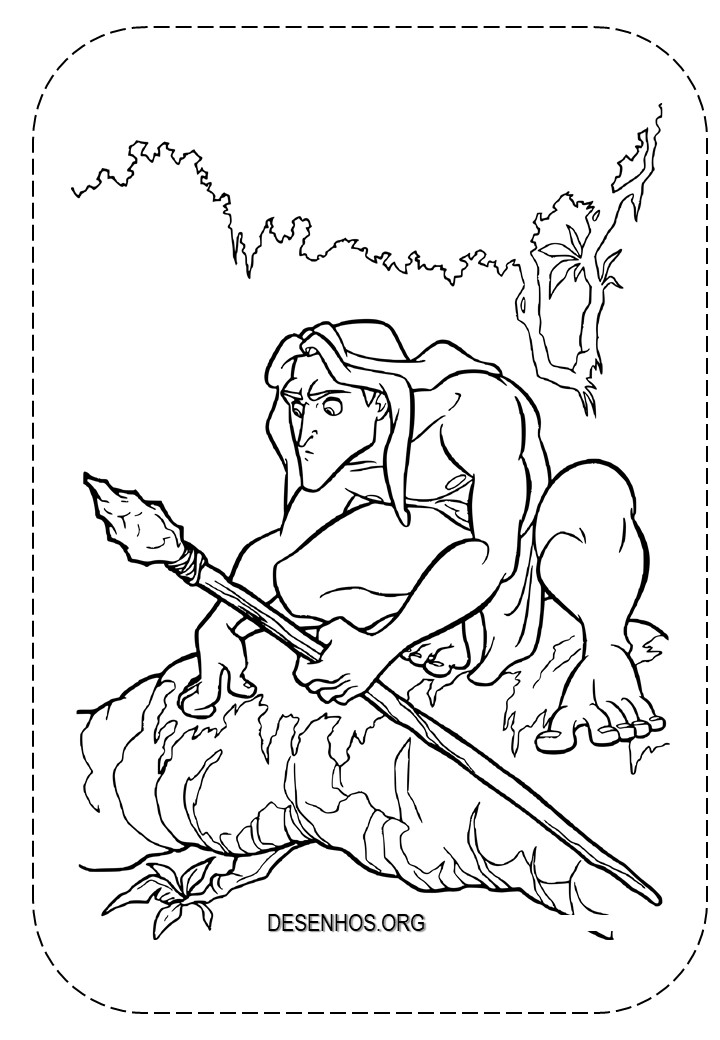 tarzan para colorir 21