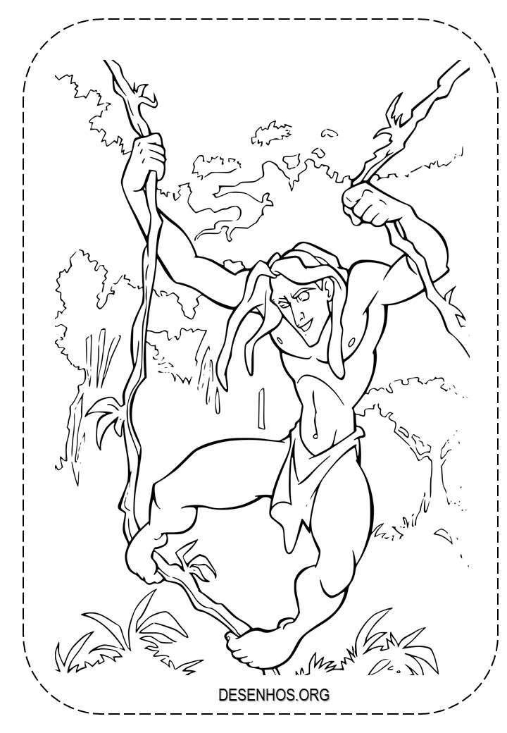 tarzan para colorir 25
