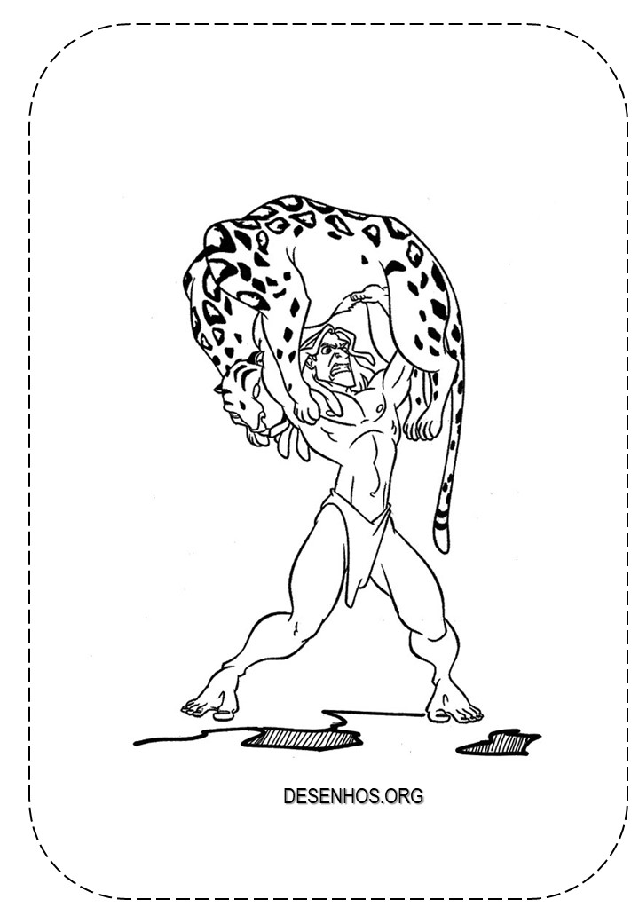 tarzan para colorir 29