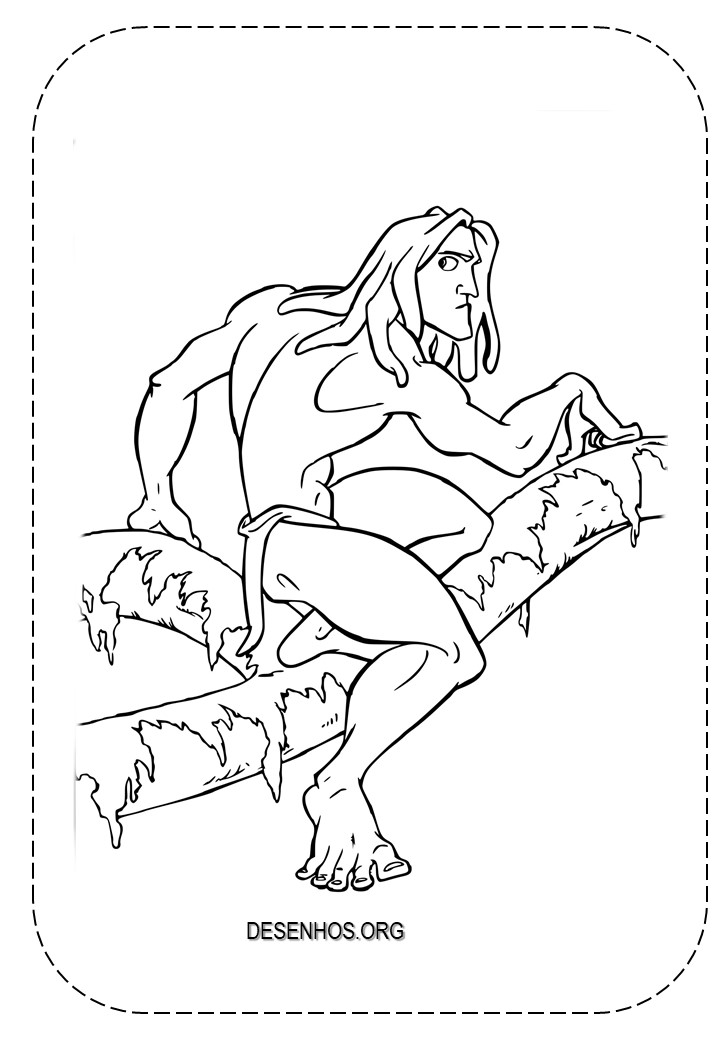 tarzan para colorir 32