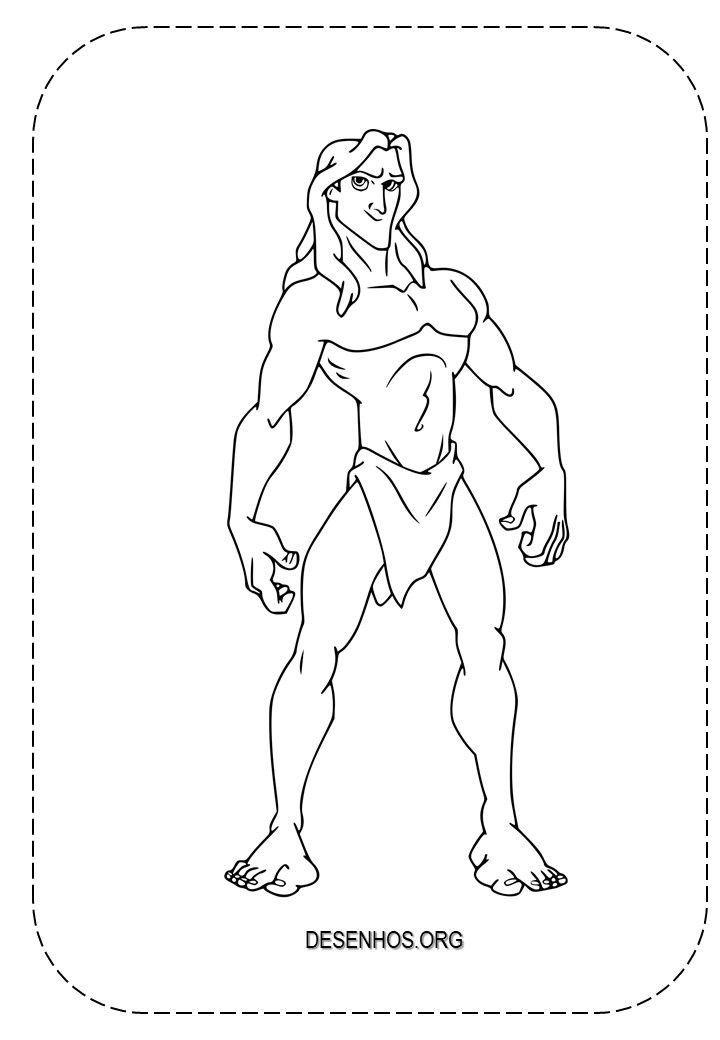 tarzan para colorir 33