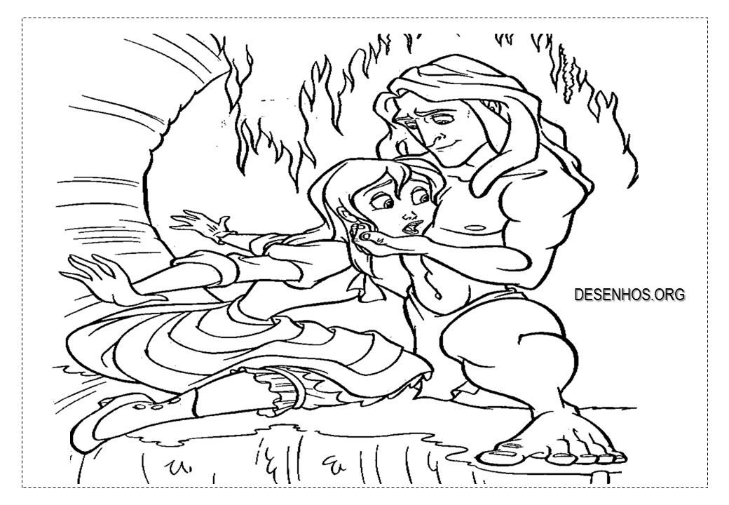 tarzan para colorir 6