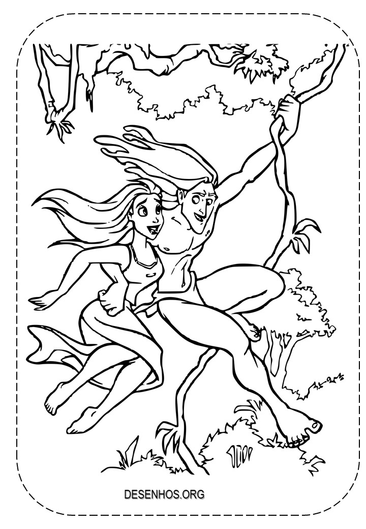 tarzan para colorir 7