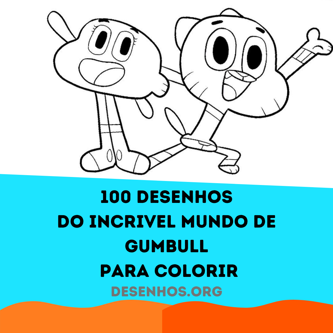 100 Desenhos do Incrível mundo de Gambull para colorir