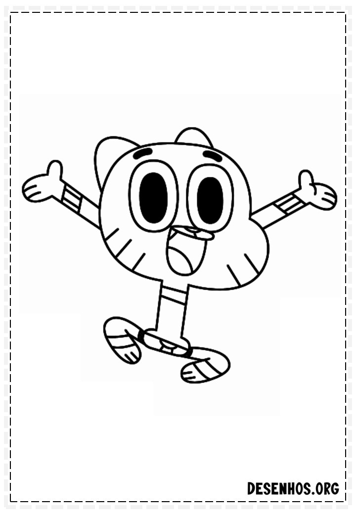 100 Desenhos do Incrível mundo de Gambull para colorir