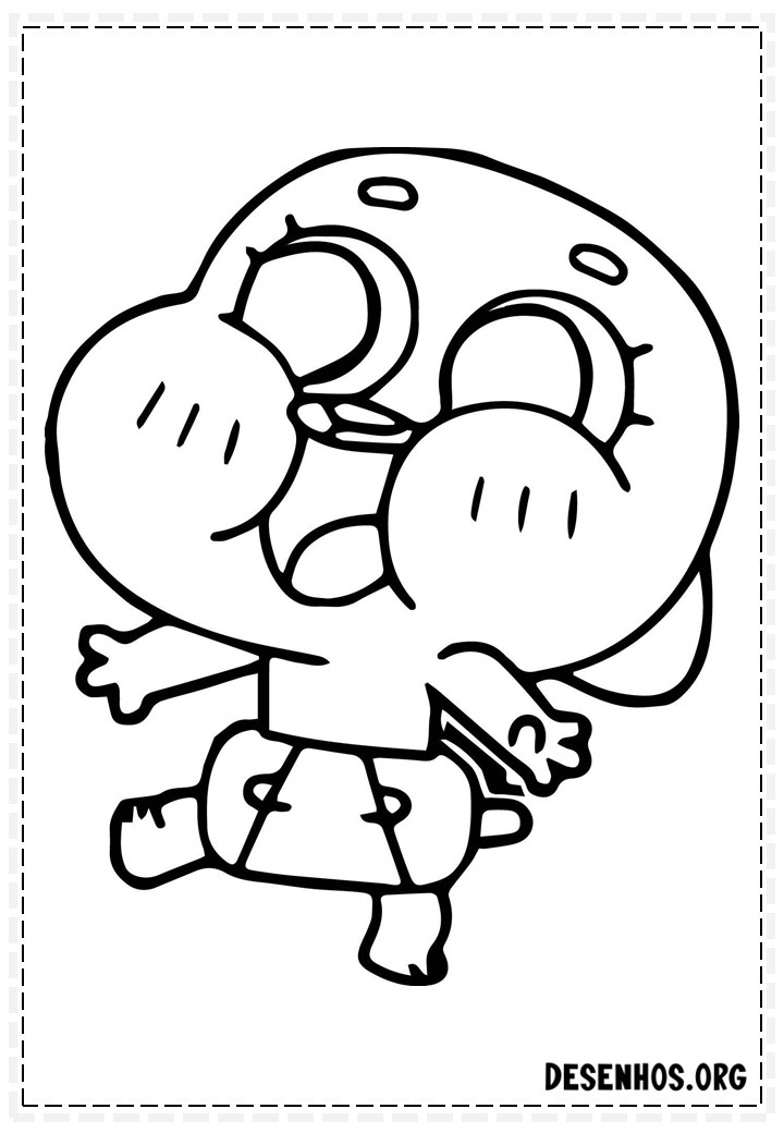 100 Desenhos do Incrível mundo de Gambull para colorir