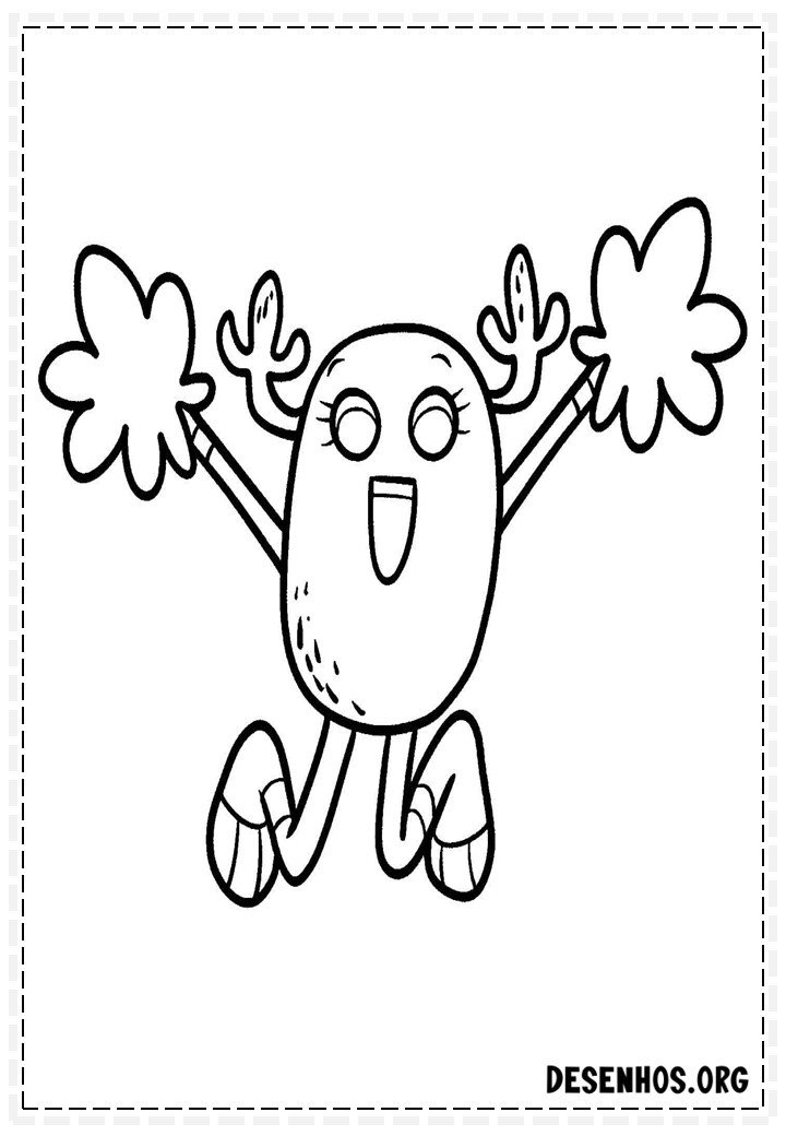 100 Desenhos do Incrível mundo de Gambull para colorir
