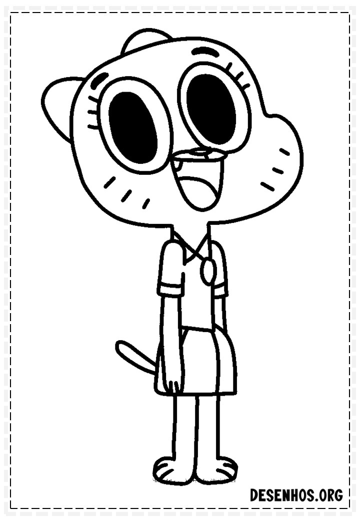 100 Desenhos do Incrível mundo de Gambull para colorir
