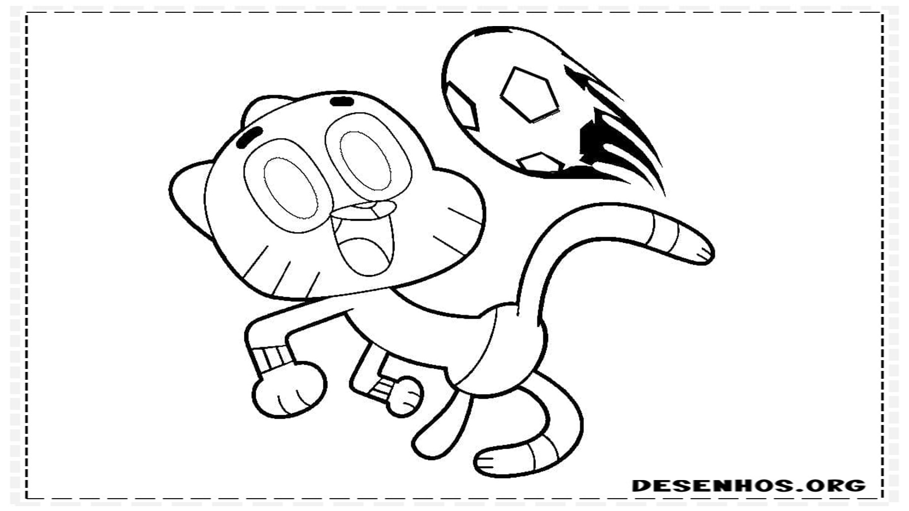 100 Desenhos do Incrível mundo de Gambull para colorir