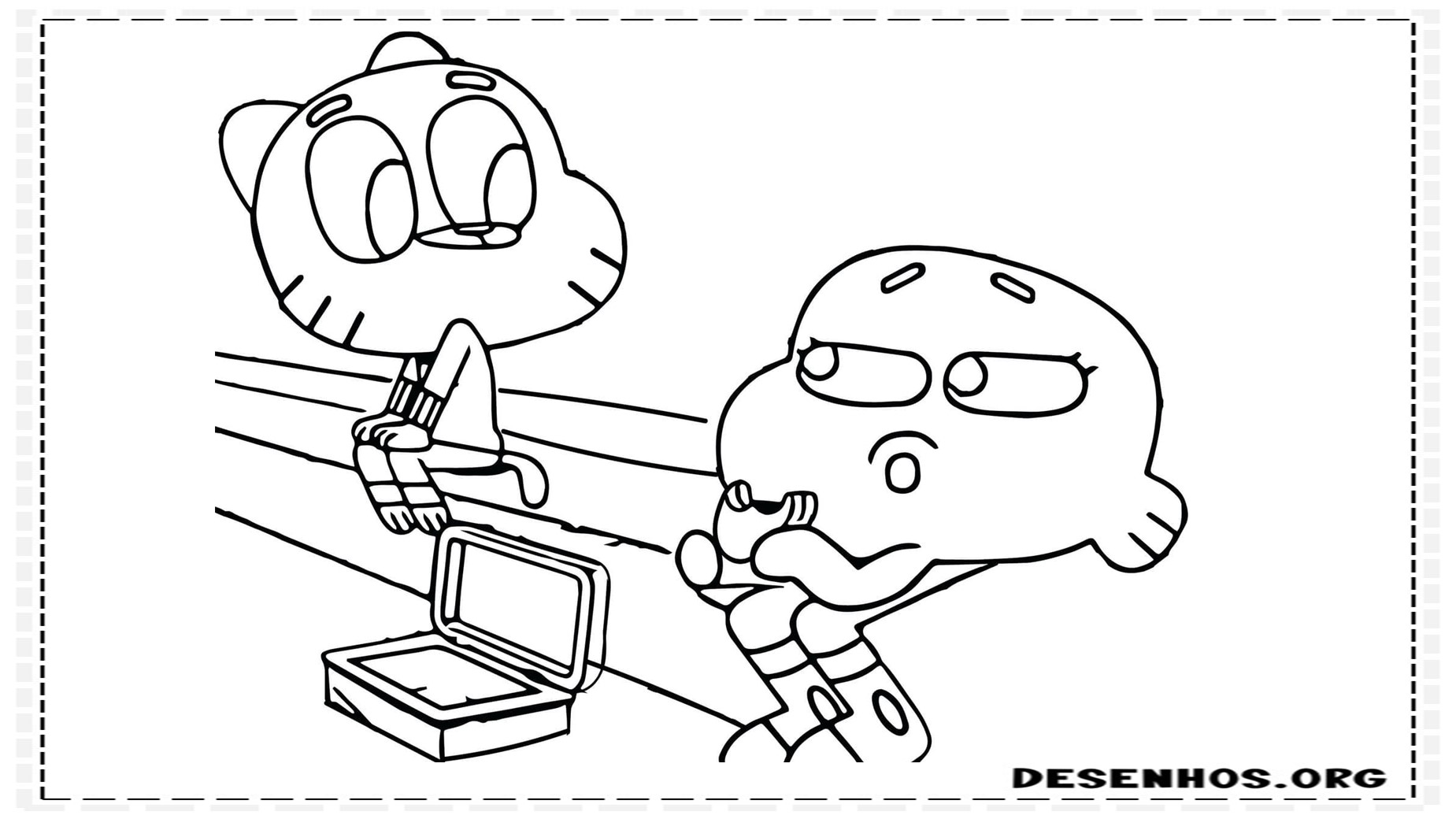 100 Desenhos do Incrível mundo de Gambull para colorir