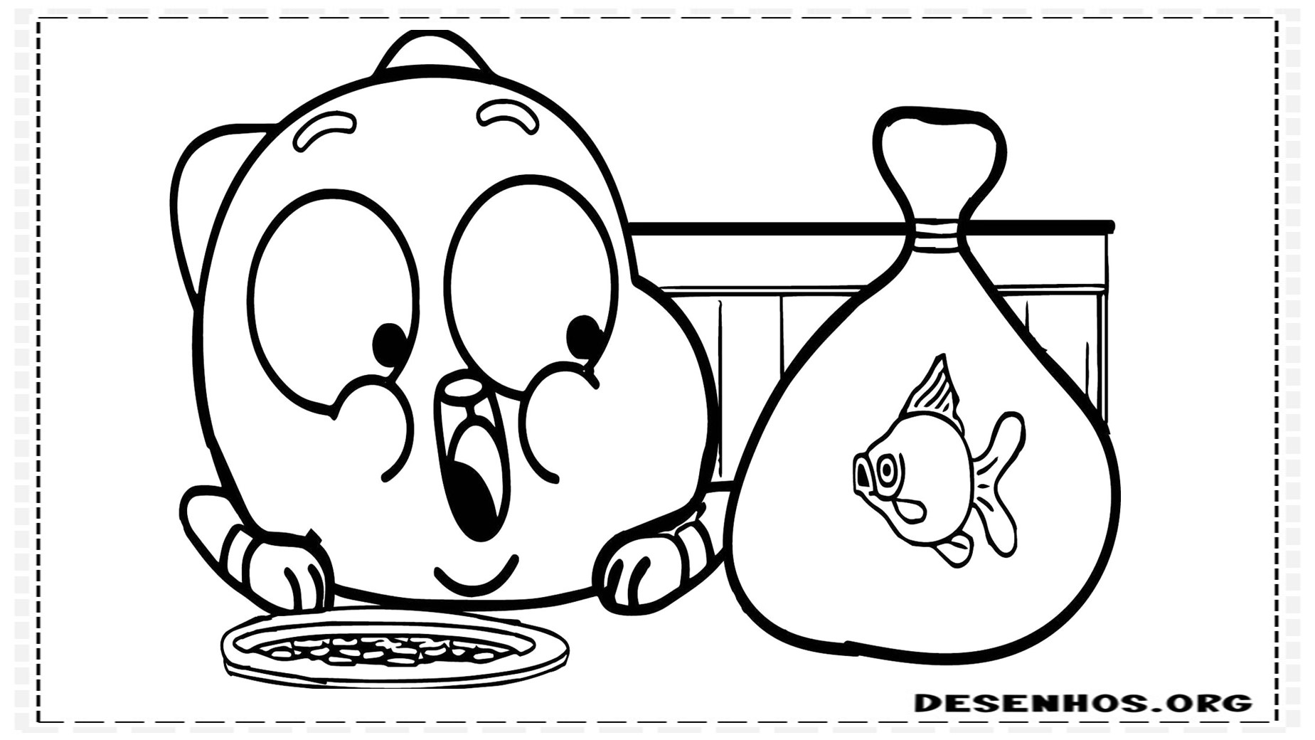 100 Desenhos do Incrível mundo de Gambull para colorir