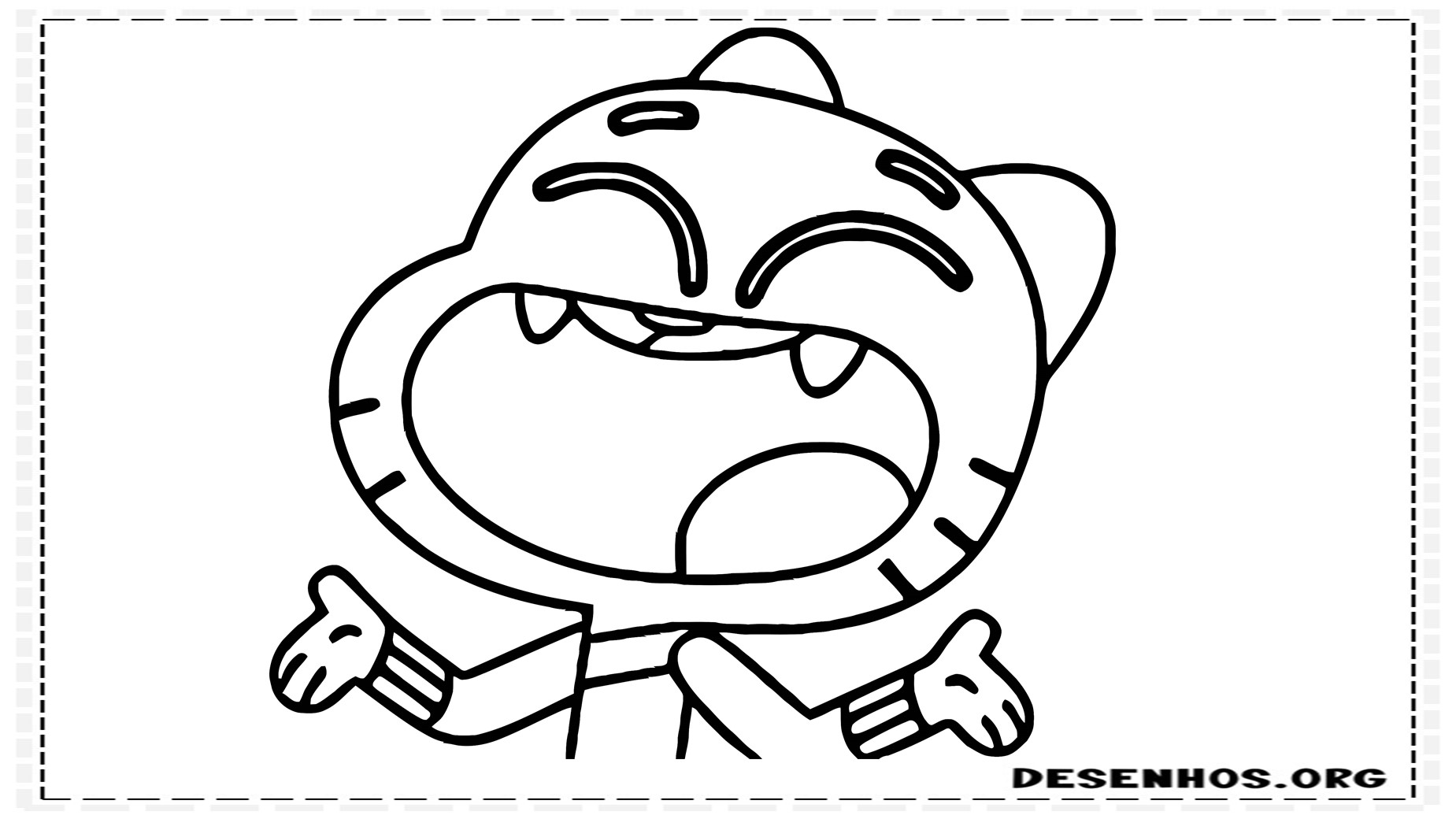 100 Desenhos do Incrível mundo de Gambull para colorir