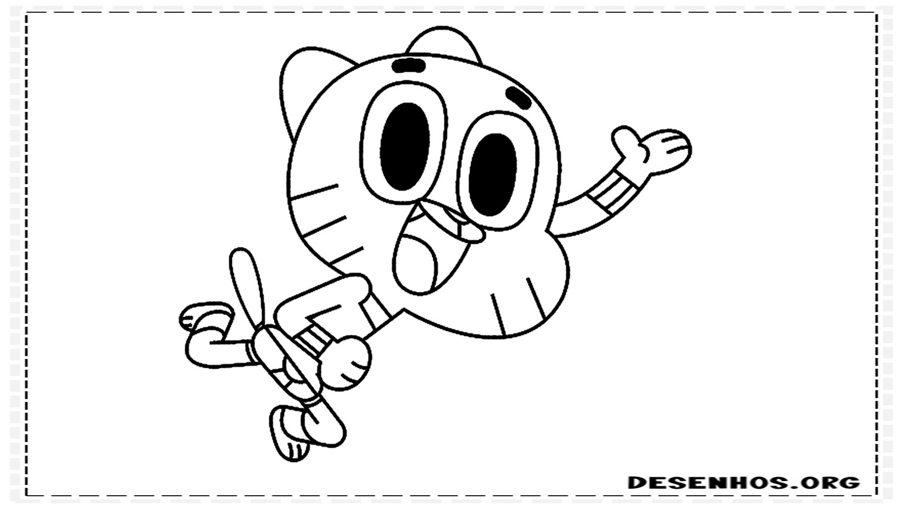 100 Desenhos do Incrível mundo de Gambull para colorir