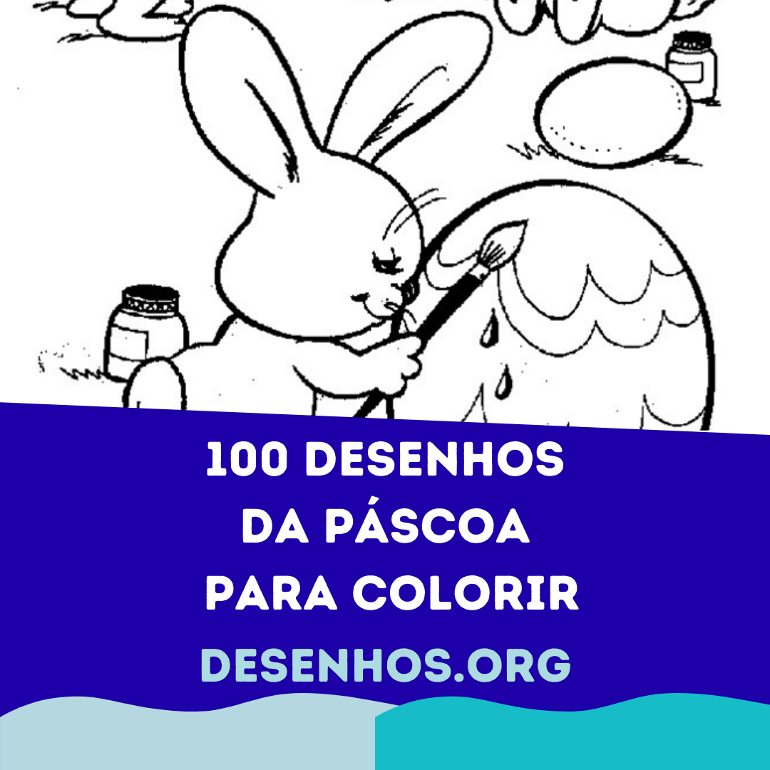100 Desenhos da Páscoa para colorir