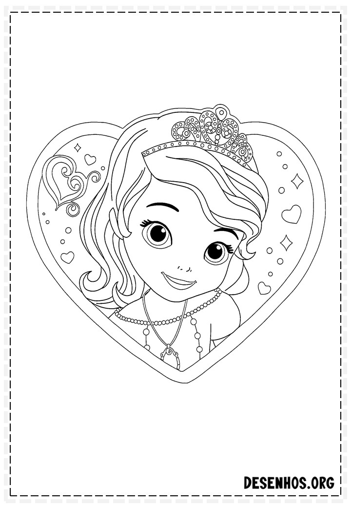 60 Desenhos da Princesinha Sofia para colorir