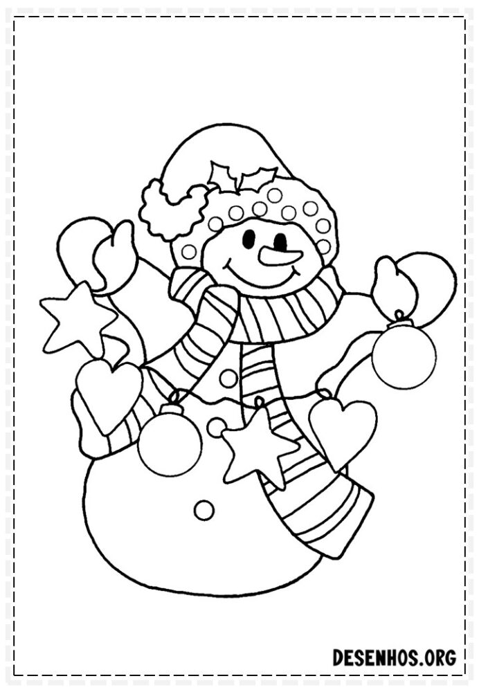 desenhos de natal para colorir 34