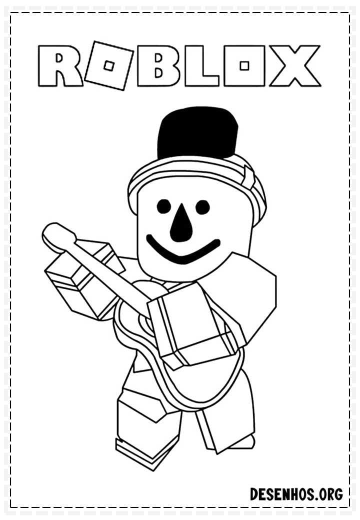 Mais de 70 Desenhos de Roblox para colorir