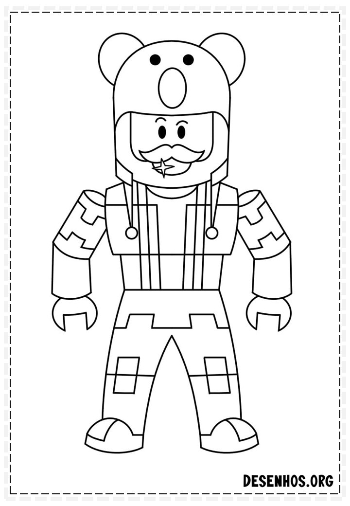 Mais de 70 Desenhos de Roblox para colorir