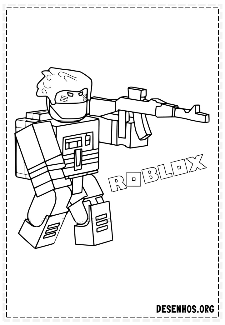 Mais de 70 Desenhos de Roblox para colorir