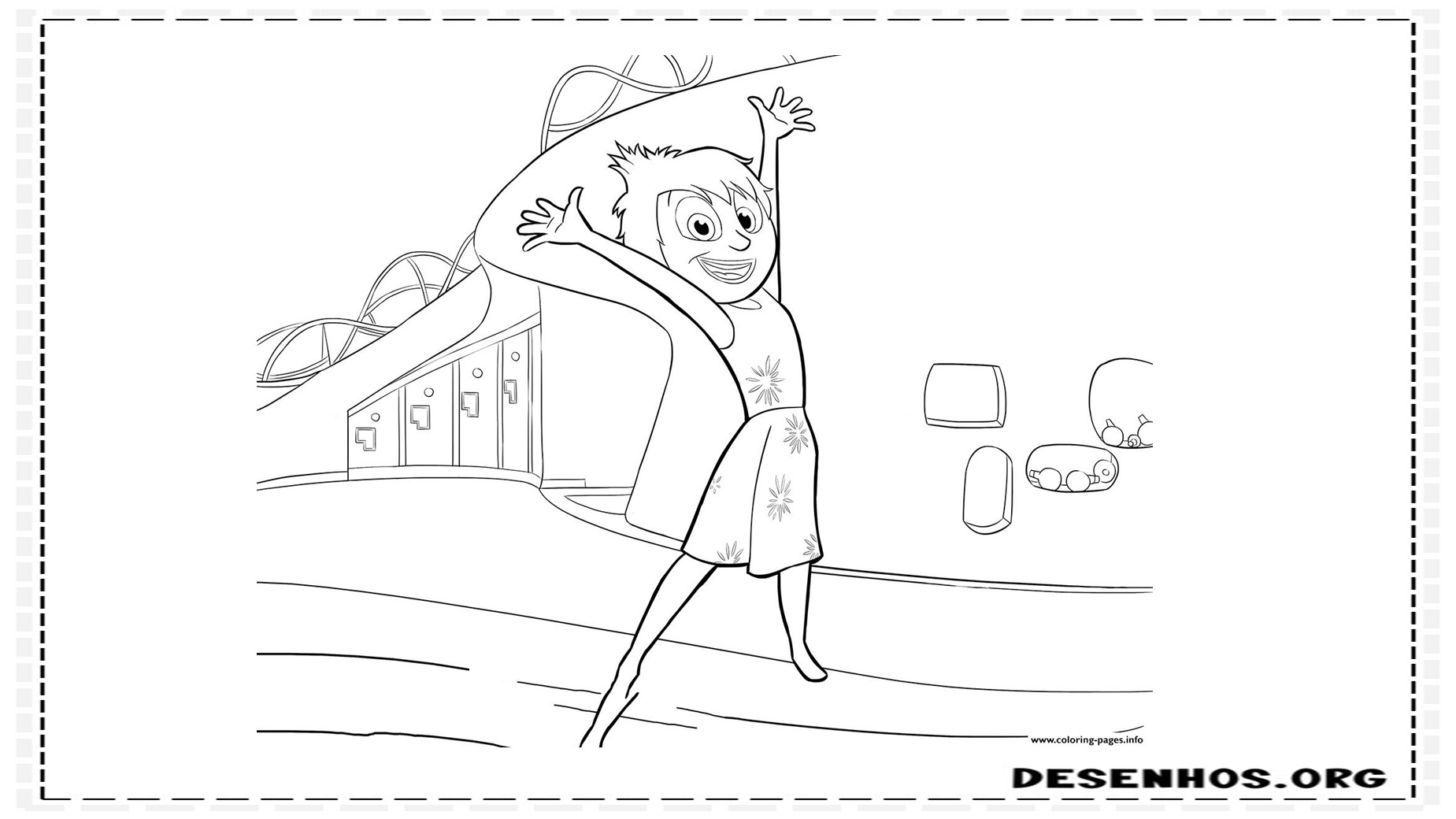 70 Desenhos Do Filme Divertidamente Da Disney para colorir