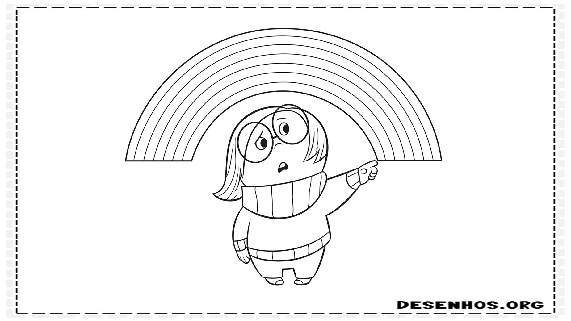 70 Desenhos Do Filme Divertidamente Da Disney para colorir