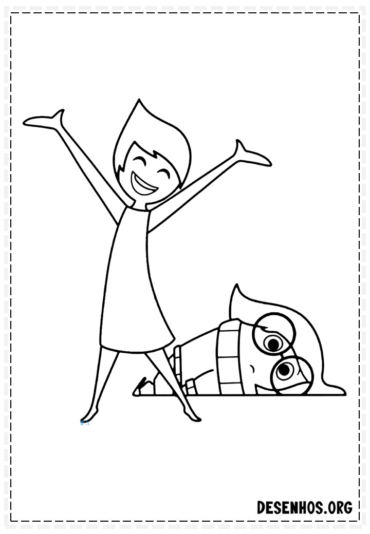 70 Desenhos Do Filme Divertidamente Da Disney para colorir