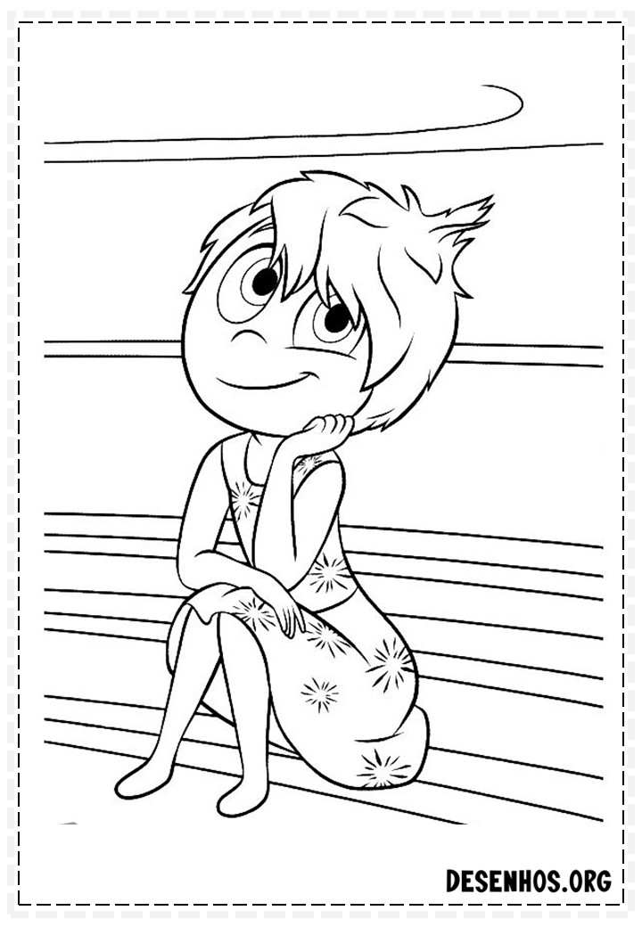 70 Desenhos Do Filme Divertidamente Da Disney para colorir