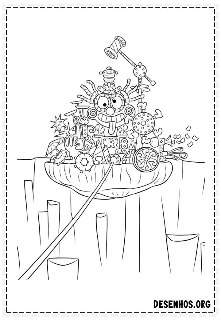 70 Desenhos Do Filme Divertidamente Da Disney para colorir