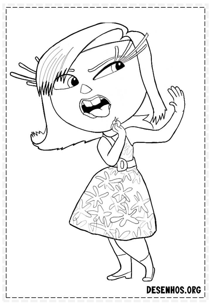 70 Desenhos Do Filme Divertidamente Da Disney para colorir
