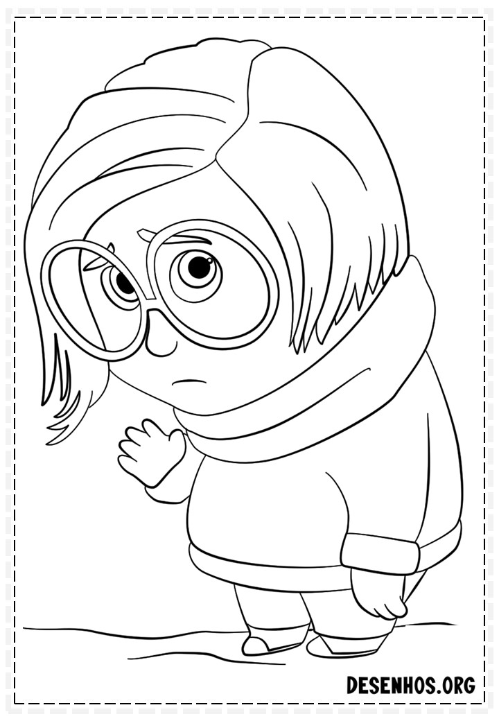 70 Desenhos Do Filme Divertidamente Da Disney para colorir