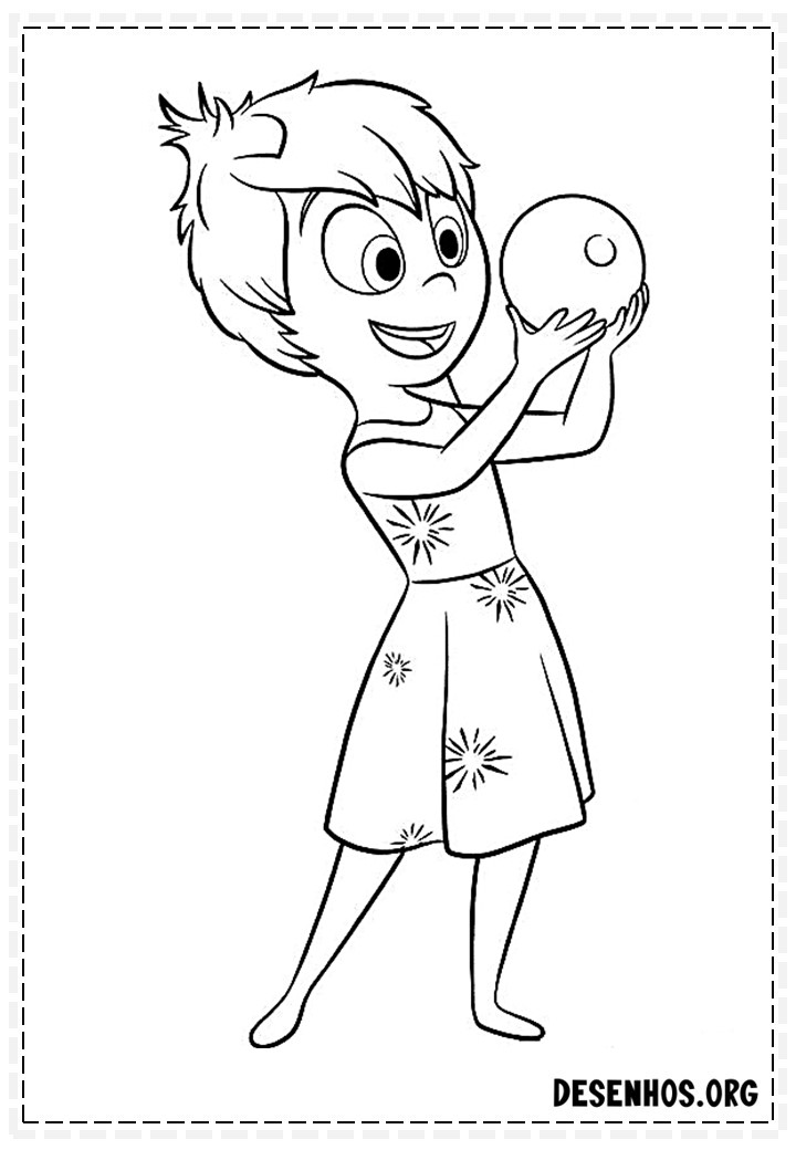 70 Desenhos Do Filme Divertidamente Da Disney para colorir
