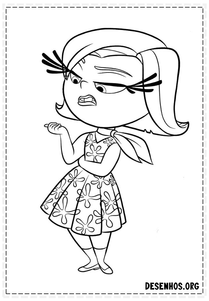 70 Desenhos Do Filme Divertidamente Da Disney para colorir