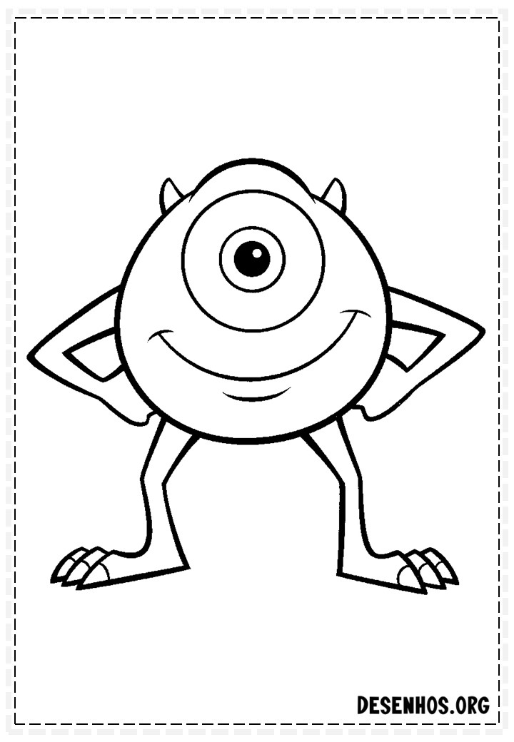 Mais de 100 Desenhos dos Monstros S.A para colorir
