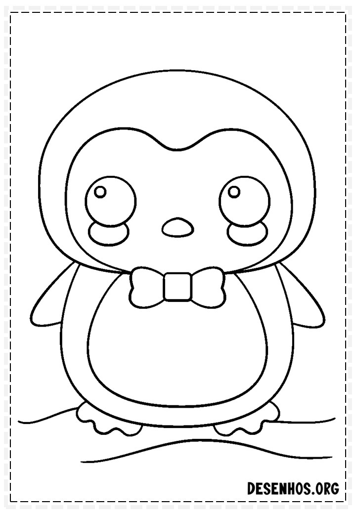 400 Desenhos Kawaii para colorir