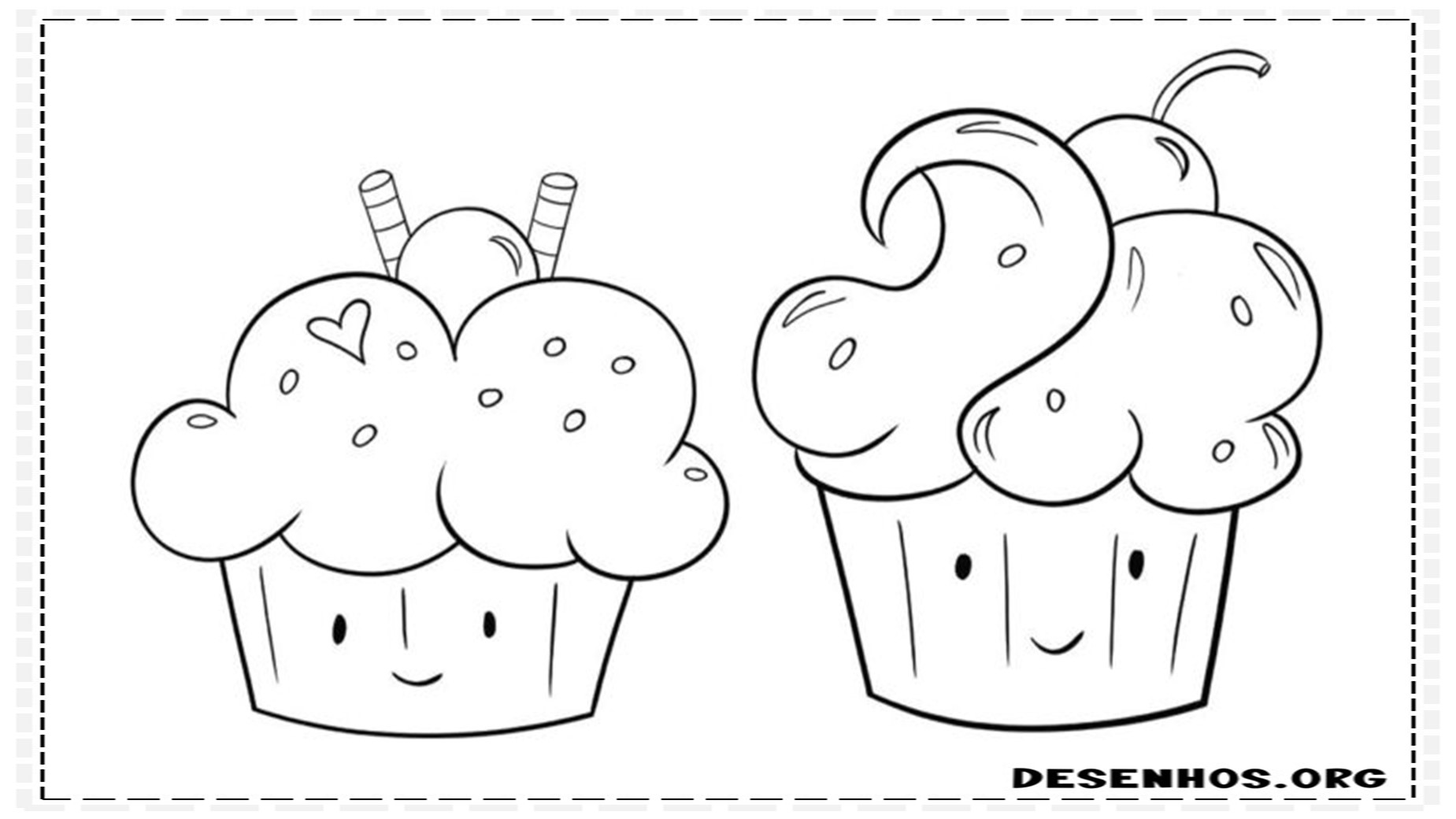 400 Desenhos Kawaii para colorir