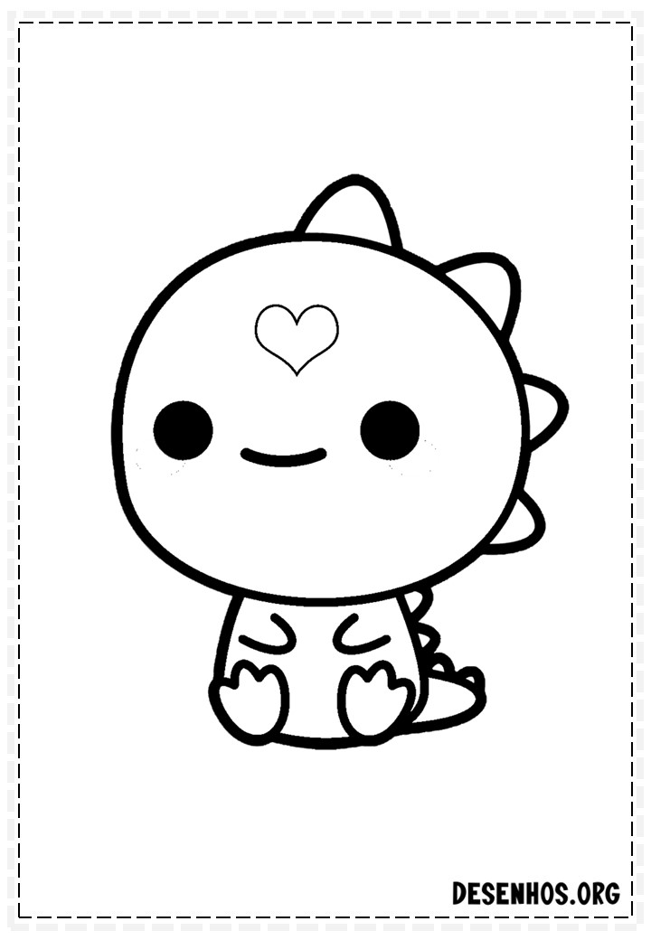 Desenho de Cérebro kawaii para Colorir - Colorir.com