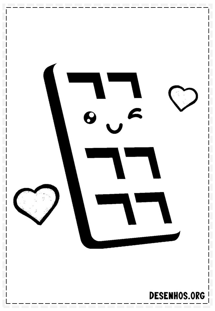 400 Desenhos Kawaii para colorir