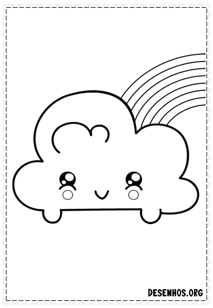 desenhos para colorir kawaii 103