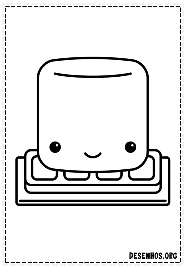 desenhos para colorir kawaii 107