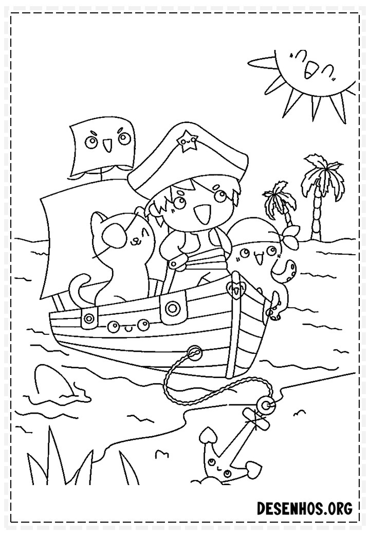 desenhos para colorir kawaii 115