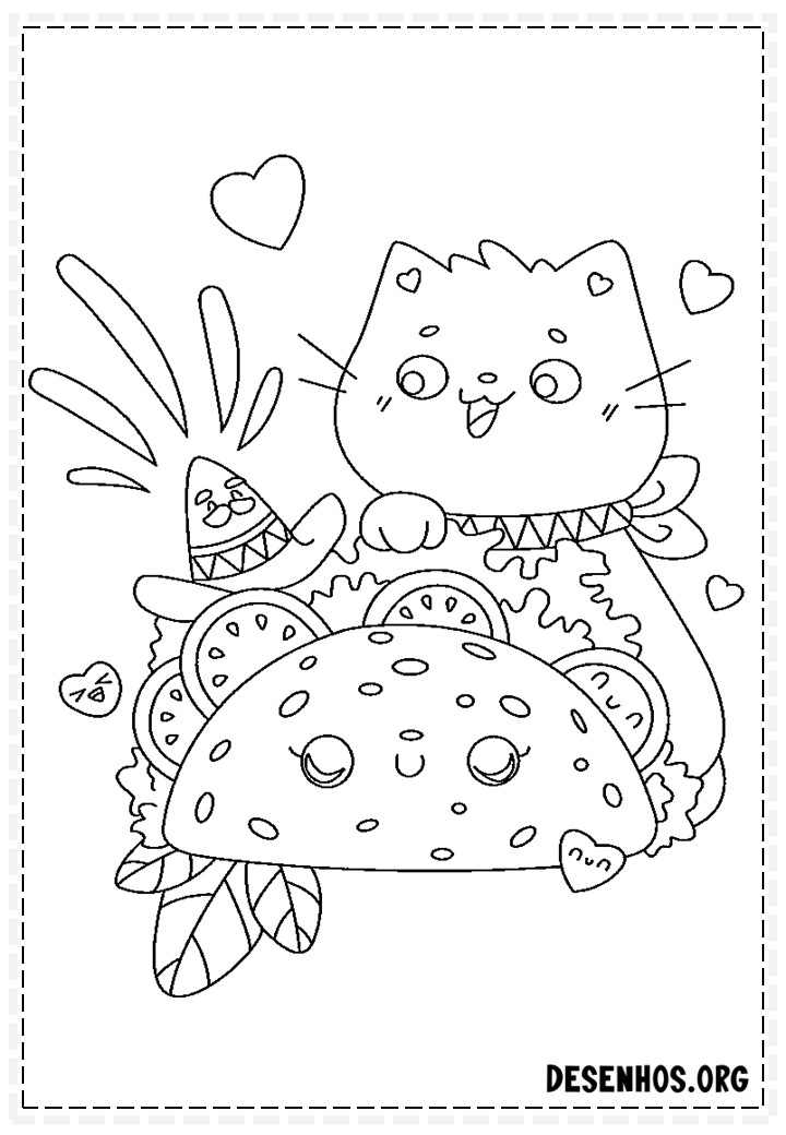 desenhos para colorir kawaii 118 desenhos para colorir kawaii 118