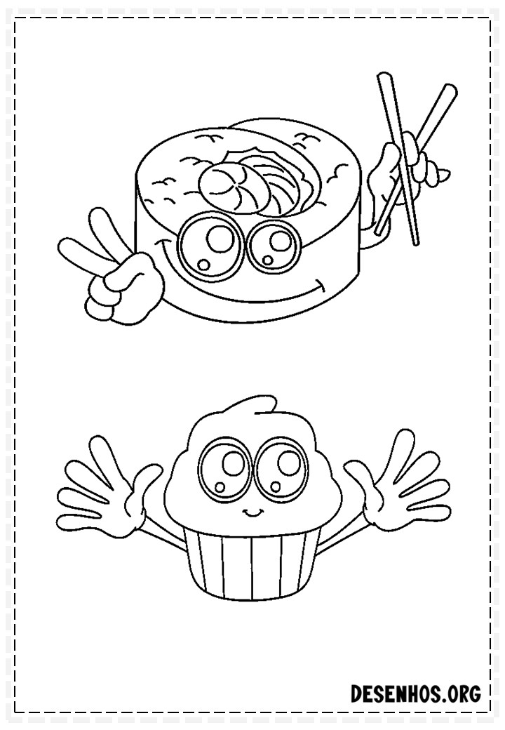 desenhos para colorir kawaii 132