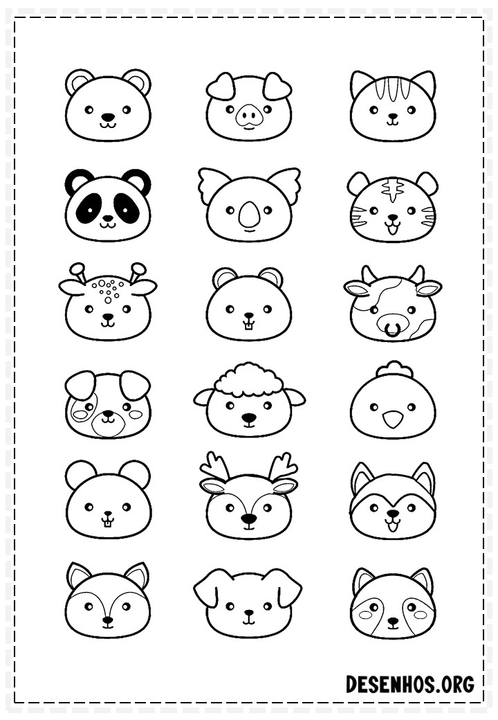 desenhos para colorir kawaii 137