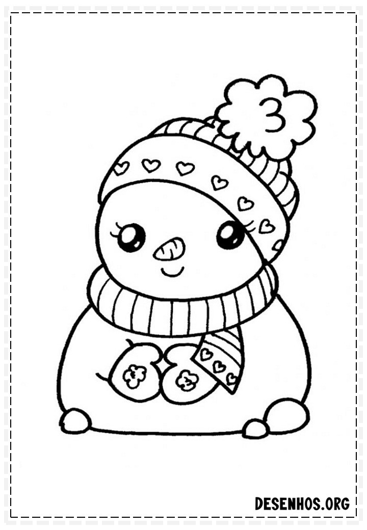 desenhos para colorir kawaii 138