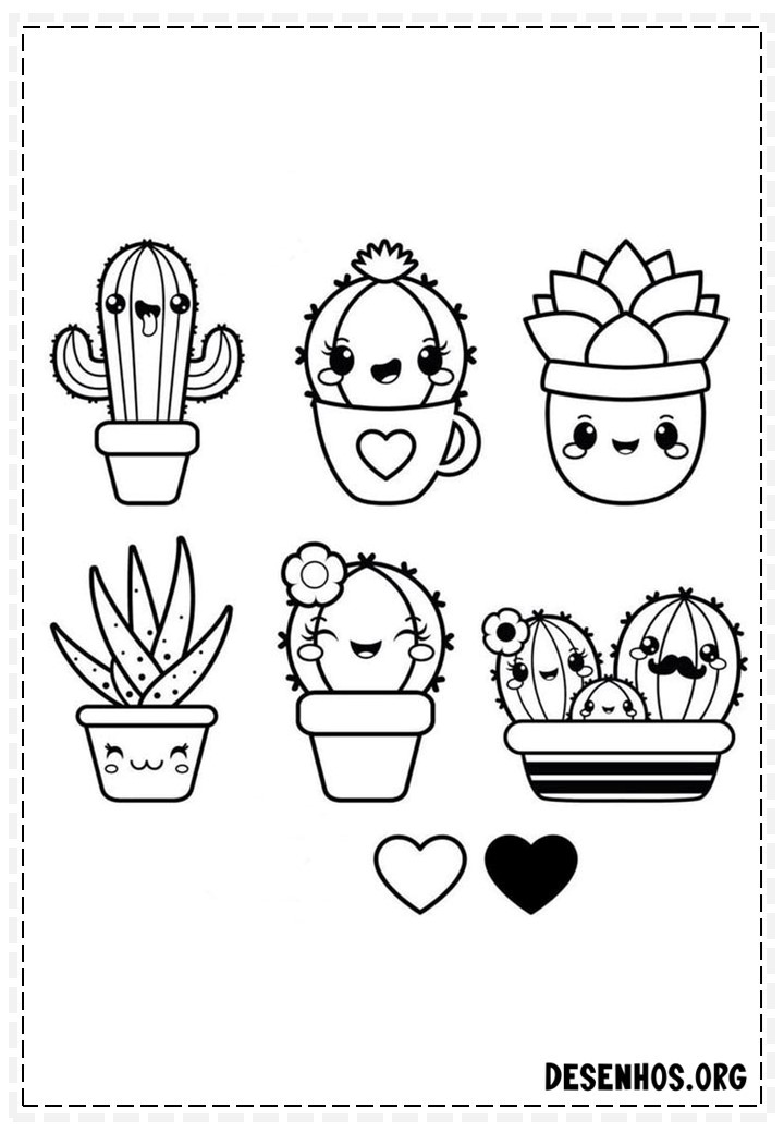 desenhos para colorir kawaii 144