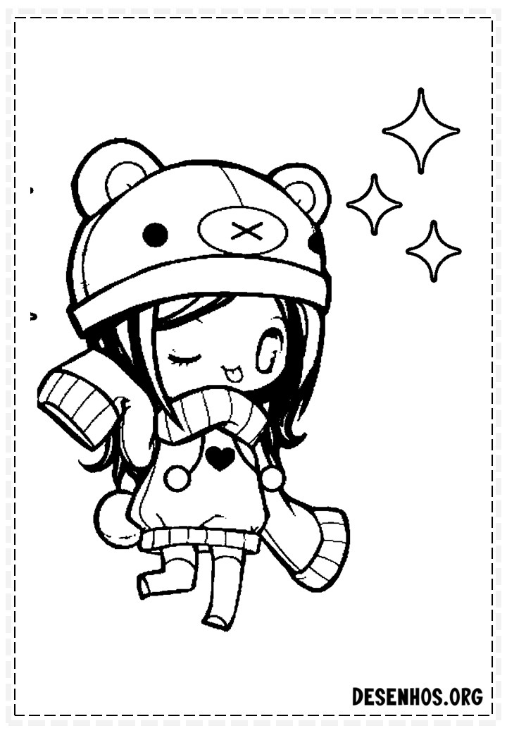 desenhos para colorir kawaii 208 –  – Desenhos para Colorir